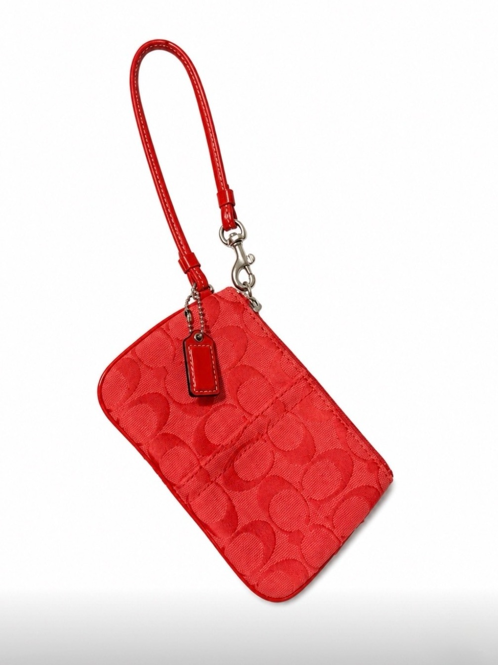 Coach Red Signature Wristlet